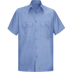 Red Kap Rip Stop Short Sleeve Shirt - Light Blue