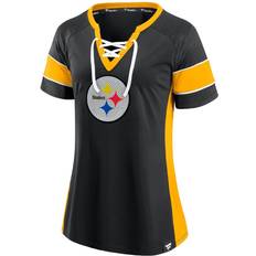 Fanatics Pittsburgh Steelers Team Draft Me Lace-Up Raglan T-Shirt