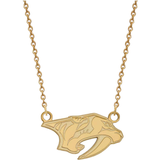 LogoArt Nashville Predators Small Pendant Necklace - Gold