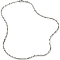 John Hardy Curb Chain Necklace 24" - Silver