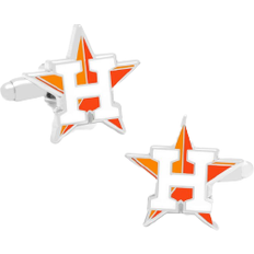 Orange Jewelry Cufflinks Inc Houston Astros Cufflinks -Silver/Yellow/Orange/White