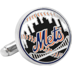 Orange Jewelry Cufflinks Inc New York Mets Baseball Cufflinks - Silver/Black/Orange/Blue
