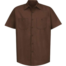 Red Kap Industrial Work Shirt - Chocolate Brown