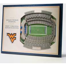 YouTheFan West Virginia Mountaineers 3D Stadium Wall Art Photo Frame
