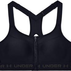 Under Armour Women Underwear Under Armour High Crossback Zip Sports Bra - Black/Jet Gray
