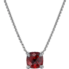 David Yurman Châtelaine Pendant Necklace - Gold/Garnet/Diamonds