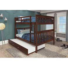 Full Bunk Beds Donco kids Mission with Trundle Bunk Bed