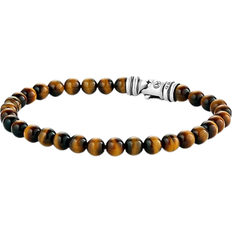 David Yurman Spiritual Beads Bracelet - Silver/Tiger's Eye/Onyx