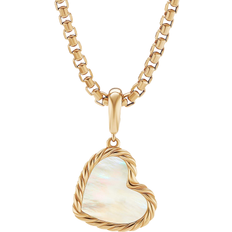 David Yurman Elements Heart Amulet Pendant - Gold/White