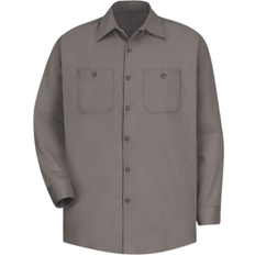 Red Kap Wrinkle-Resistant Work Shirt - Graphite Grey