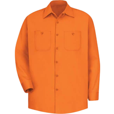 Red Kap Wrinkle-Resistant Work Shirt - Orange