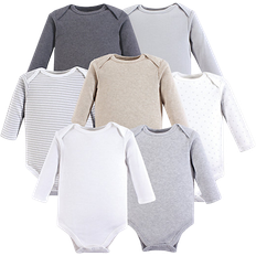 Hudson Long Sleeve Bodysuits 7-pack - Neutral Basics (10155643)