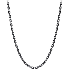 David Yurman Chain Link Narrow Necklace - Silver/Titanium