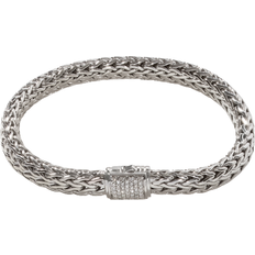 John Hardy Classic Chain Bracelet Small - Silver/Diamond