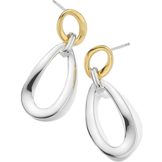 Ippolita Classico Chimera Smooth Snowman Double Drop Small Earrings - Silver/Gold