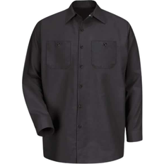 Red Kap Long-Sleeve Work Shirt - Black