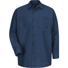 Red Kap Long-Sleeve Work Shirt - Navy