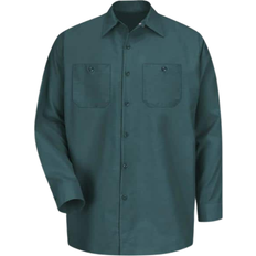 Red Kap Long-Sleeve Work Shirt - Spruce Green