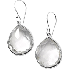 Ippolita Small Teardrop Earrings - Silver/Tranparent