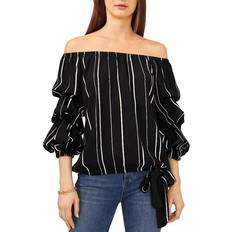 Vince Camuto Off The Shoulder Ruffle Top - Rich Black