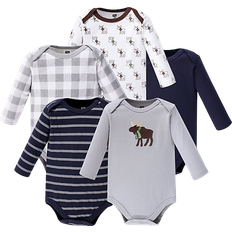 Long Sleeves Bodysuits Children's Clothing Hudson Long Sleeve Bodysuits 5-pack - Boy Moose (10153516)