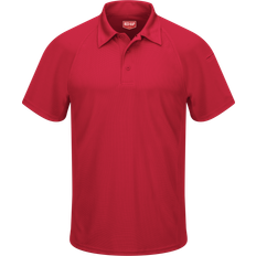 Red Kap Short Sleeve Performance Knit Flex Series Active Polo Shirt - Red