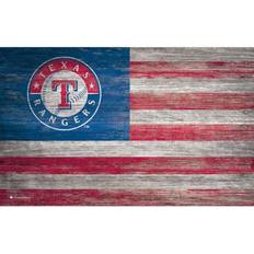 Fan Creations Texas Rangers Distressed Flag Sign