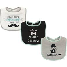 Food Bibs Luvable Friends Little Man Drooler Bibs 3-Pack