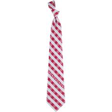 Red Ties Eagles Wings Indiana Hoosiers Check Tie - Red