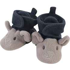 Blue Indoor Shoes Children's Shoes Hudson Toddler Elephant Cozy Fleece Booties - Blue