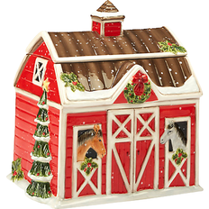 Biscuit Jars Certified International Christmas on the Farm Susan Winget Biscuit Jar 4.73L