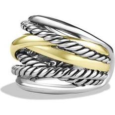 David Yurman The Crossover Wide Ring - Gold/Silver