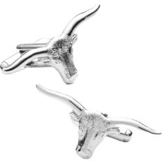 Cufflinks Cufflinks Inc Longhorn Steer Cufflinks - Silver
