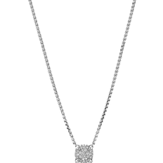 David Yurman Petite Chatelaine Pendant Necklace - Silver/Diamonds