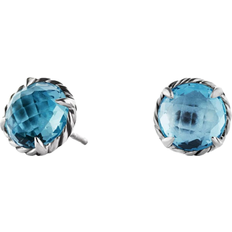 David Yurman Châtelaine Earrings - Silver/Topaz