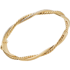 David Yurman Petite Infinity Bracelet - Gold/Diamonds