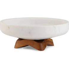 White Fruit Bowls Nambe Chevron Fruit Bowl 26.67cm