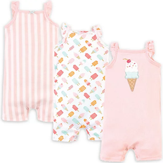 Hudson Cotton Rompers 3-pack - Ice Cream