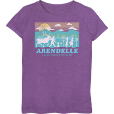 Disney Arendelle Frozen Graphic T-shirt- Purple Berry