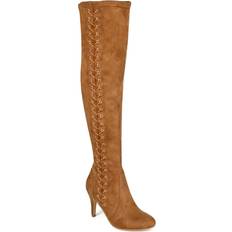 Journee Collection Abie Extra Wide Calf - Tan