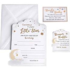 Lillian Rose Twinkle Twinkle Little Star Theme Baby Shower Invitation Set