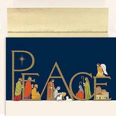 Jam Paper Christmas Card Sets, Peaceful Night, 16/pack