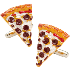 Cufflinks Inc 3D Pizza Slice Cufflinks - Silver/Multicolour