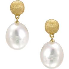 Marco Bicego Africa Collection Drop Earrings - Gold/Pearl
