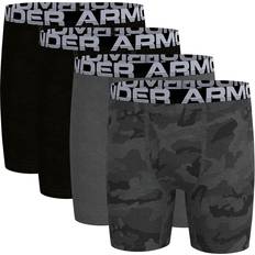 L Boxer Shorts Children's Clothing Under Armour Boy's Camo Cotton Boxer Briefs 4-pack - Pitch/Grey