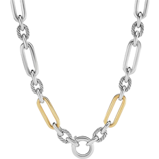 David Yurman Lexington Chain Necklace - Silver/Gold