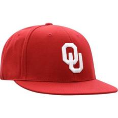 Soccer - Women Accessories Top of the World Oklahoma Sooners Team Color Fitted Hat Men - Crimson
