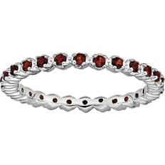 Stacks & Stones Stack Ring - Silver/Garnet