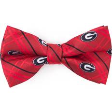 Men - Polyester Ties Eagles Wings Georgia Bulldogs Bow Oxford Tie - Red