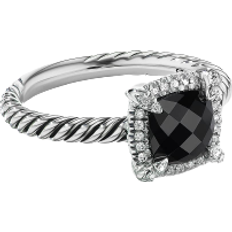 David Yurman Petite Chatelaine Ring - Silver/Onyx /Diamond